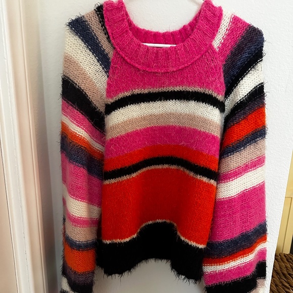 Free People Snowbird Sweater Multi-Colored Stripes - Picture 5 of 8